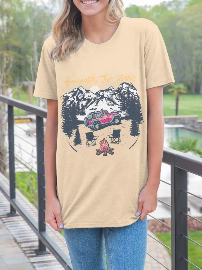 Nature - Inspired Night Sky Graphic Tee