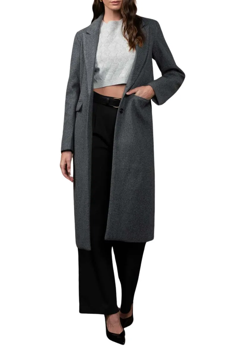 Notched Collar Coat