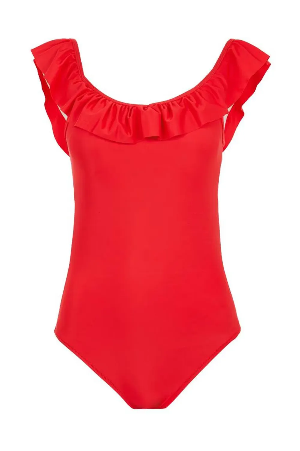 Elegant Solid One-Piece Swimsuit