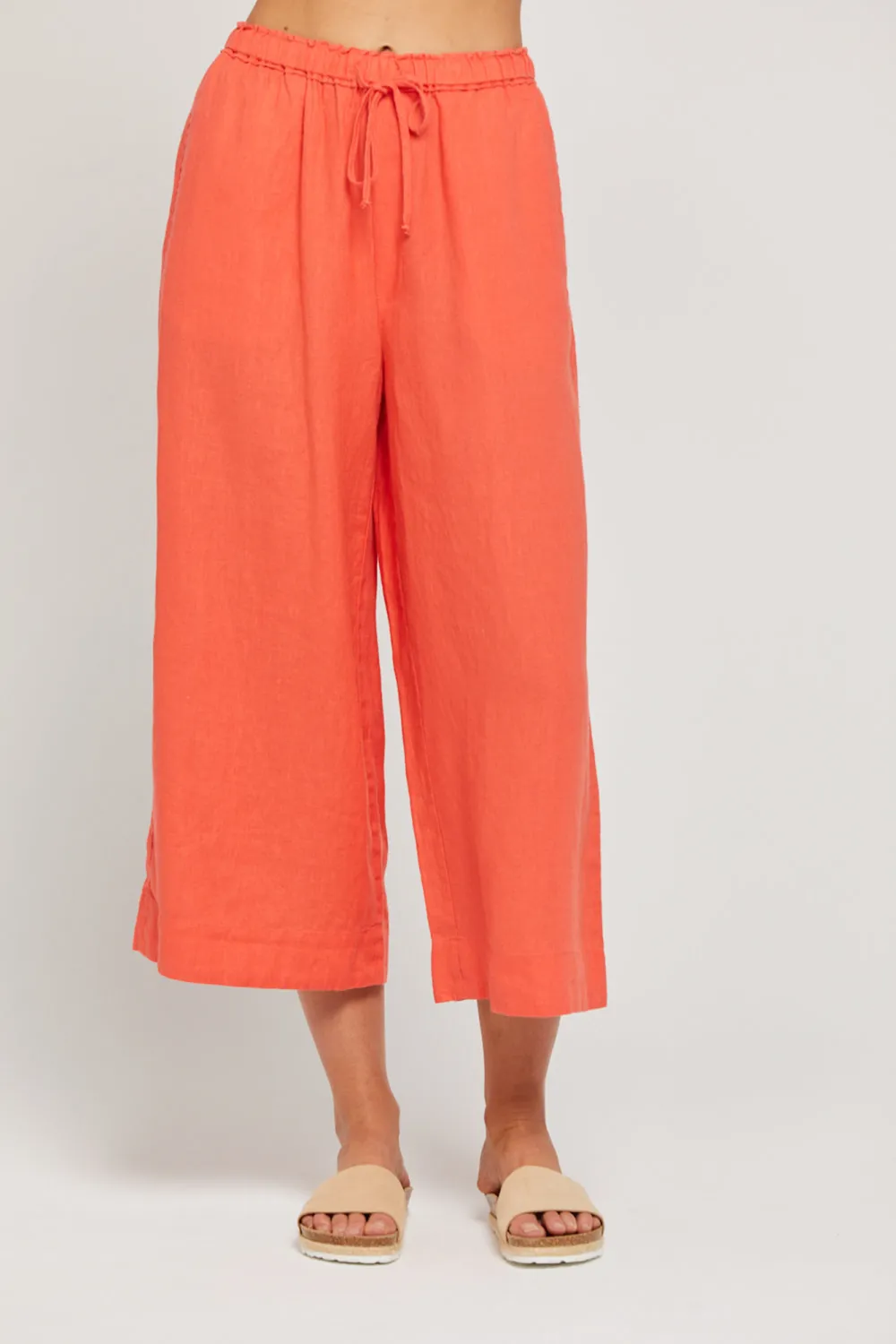Orange Soft Comfortable Breathable Straight  Pants