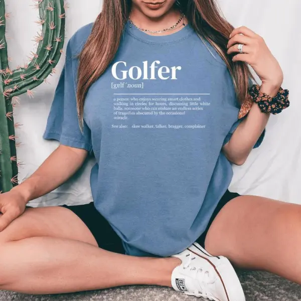 Golf Definition Golf Player Women's Oversized Comfort T-Shirt