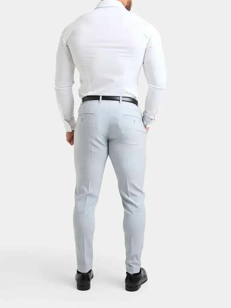 Light Grey  Hight-End Comfortable Suit Trousers
