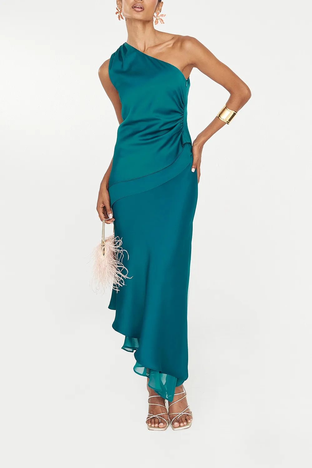 Solid Color Mesh Skirt