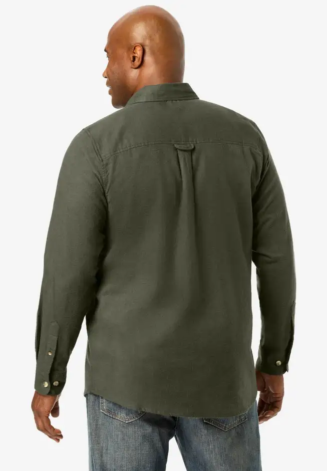 Signature Solid Flannel Shirt