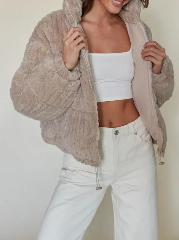 Winnie Plush Puffer Jacket