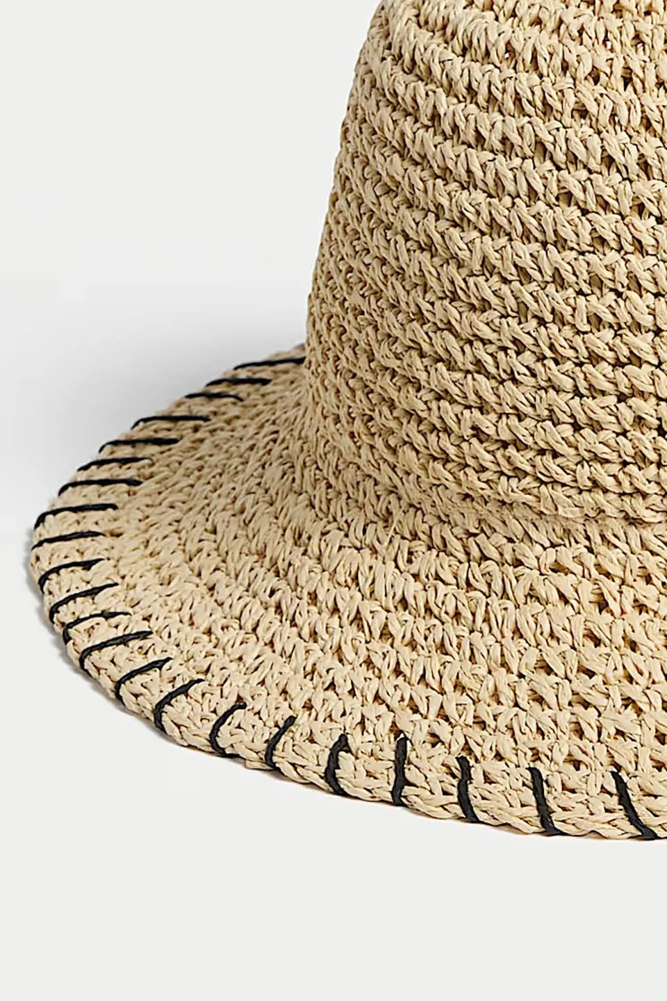 Textured Stitch-Woven Bucket Hat