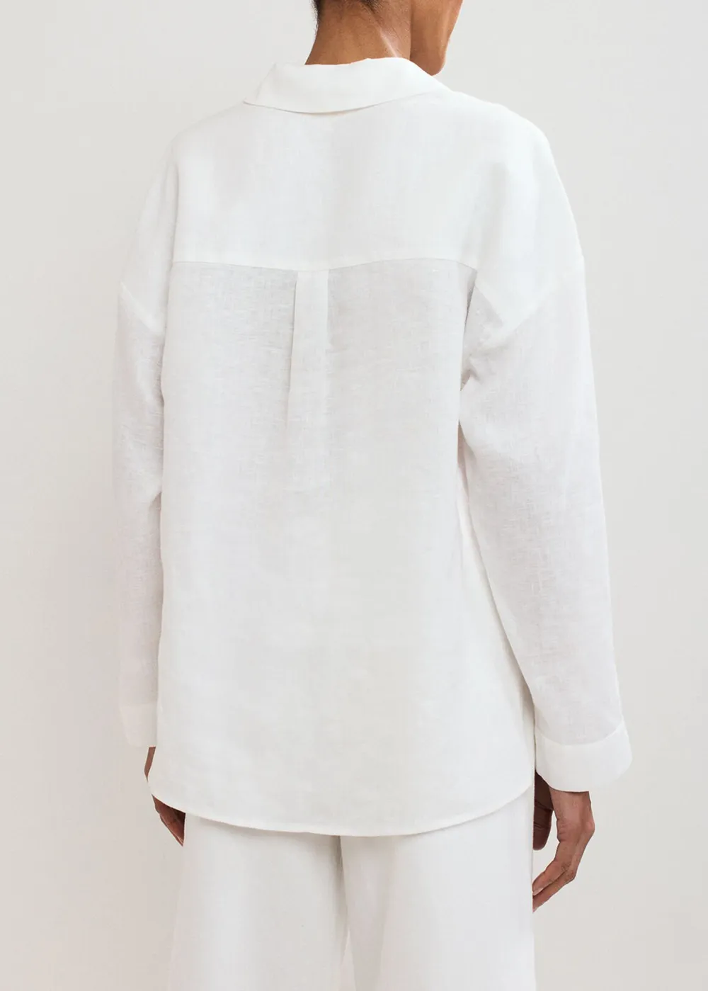 Casual Solid Linen Women's Shirt