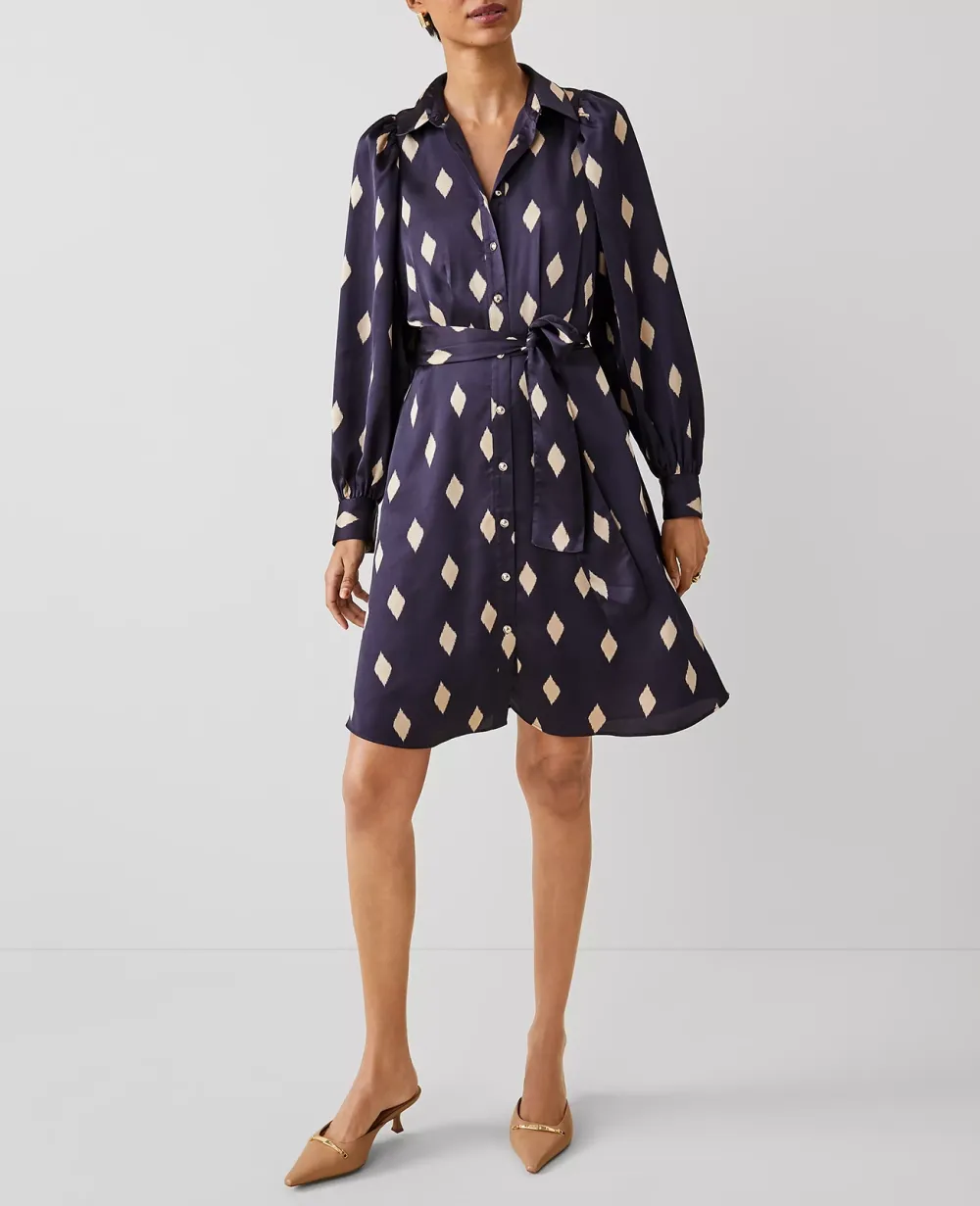 Collared Belted Shirtdress