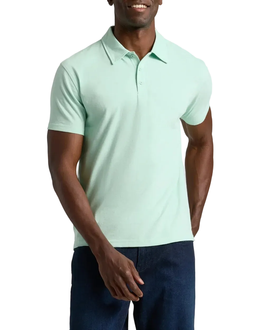 RL Men'S Casual Business POLO Shirt, Breathable Pique Fabric,Classic Polo