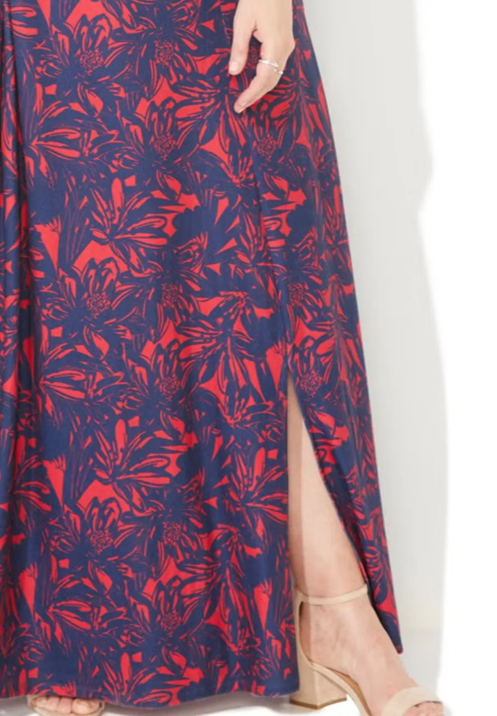 Printed Slit Dress