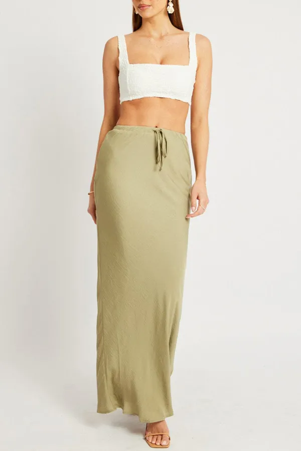 White Crop Top Textured