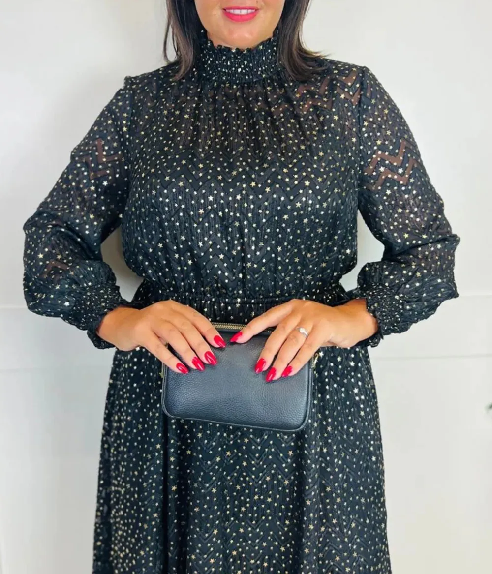 Lace Star Midi Dress