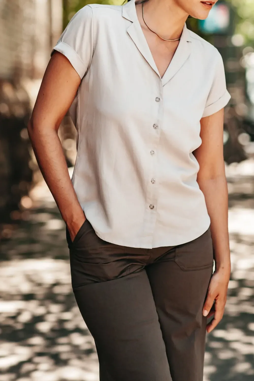 Daily Button Front Shirt