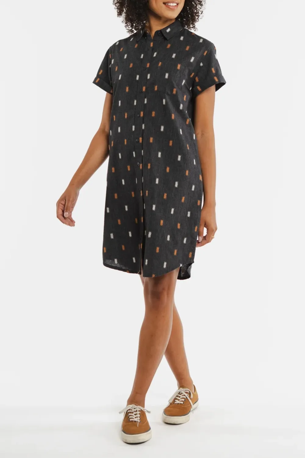 Daily Lapel Loose Shirt Dress