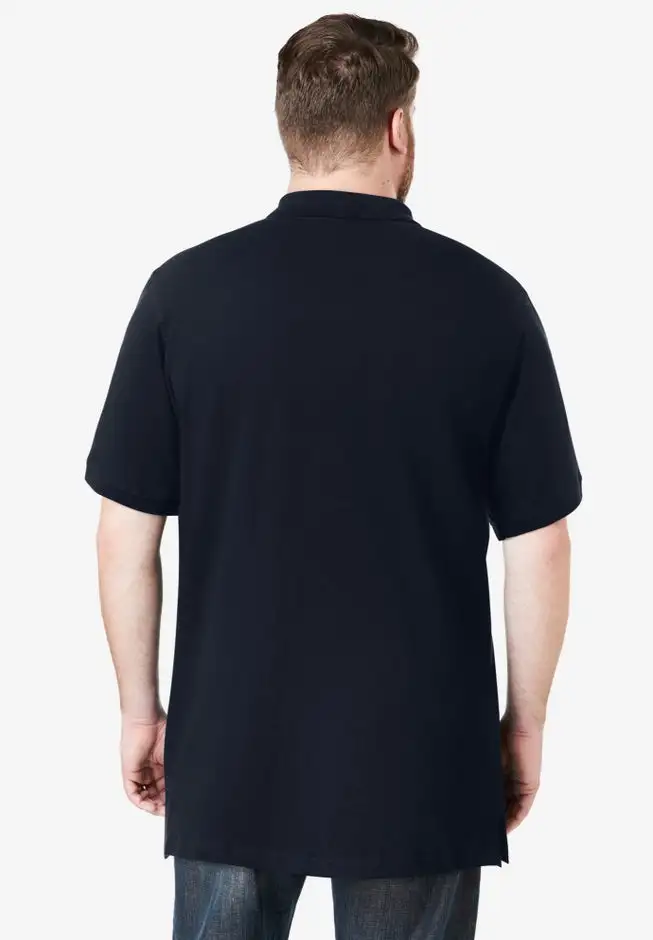 Longer-Length Shrink-Less™ Cotton Polo Shirt