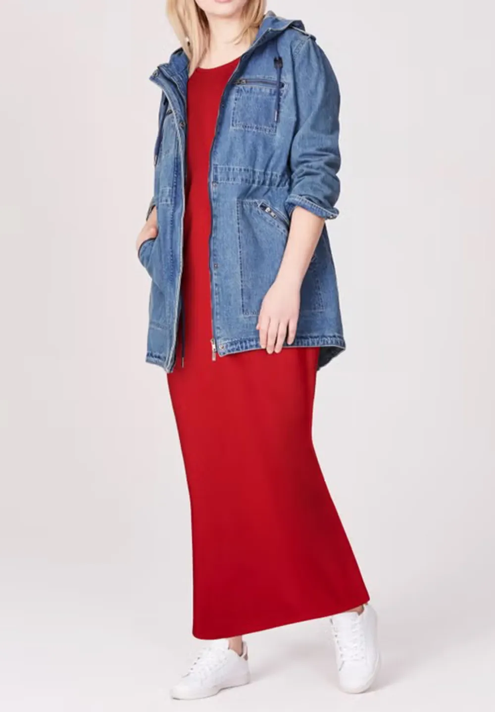 Solid Color Sleeveless Dress