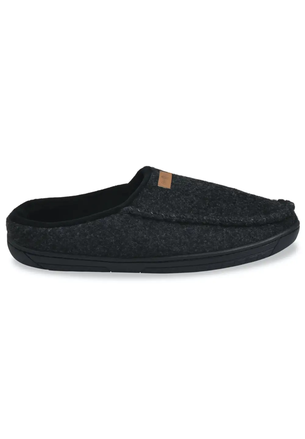Mens Faux Wool Clog Slipper With Velour Lining Slippers