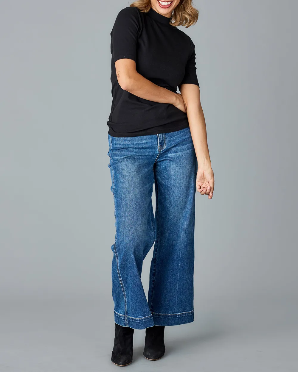 Classic Mock Neck Top