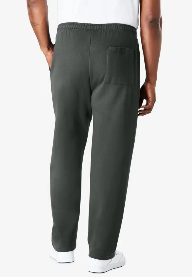 Fleece Open-Bottom Sweatpants