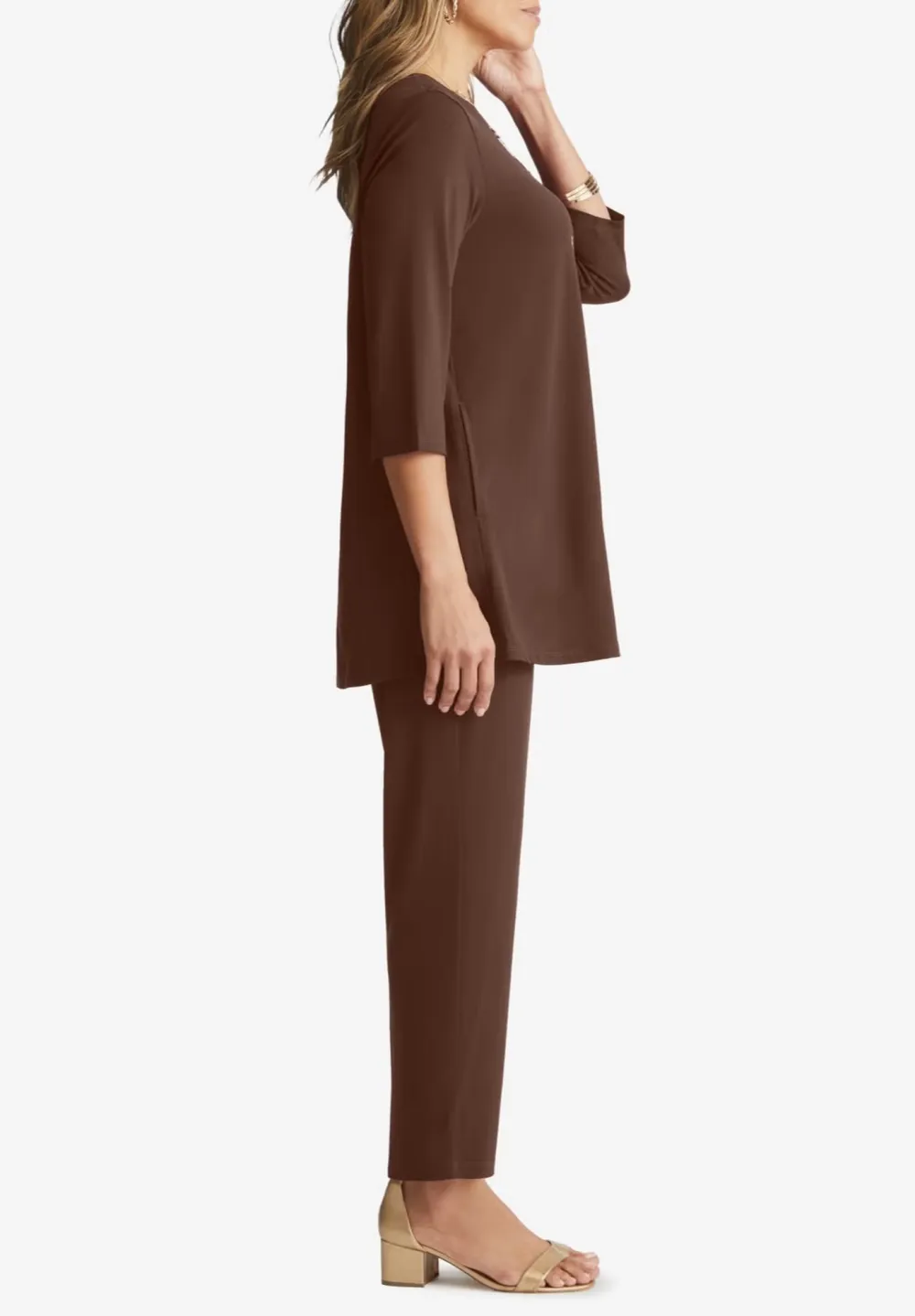 Crew Neck Stretch Knit Mega Swing Set