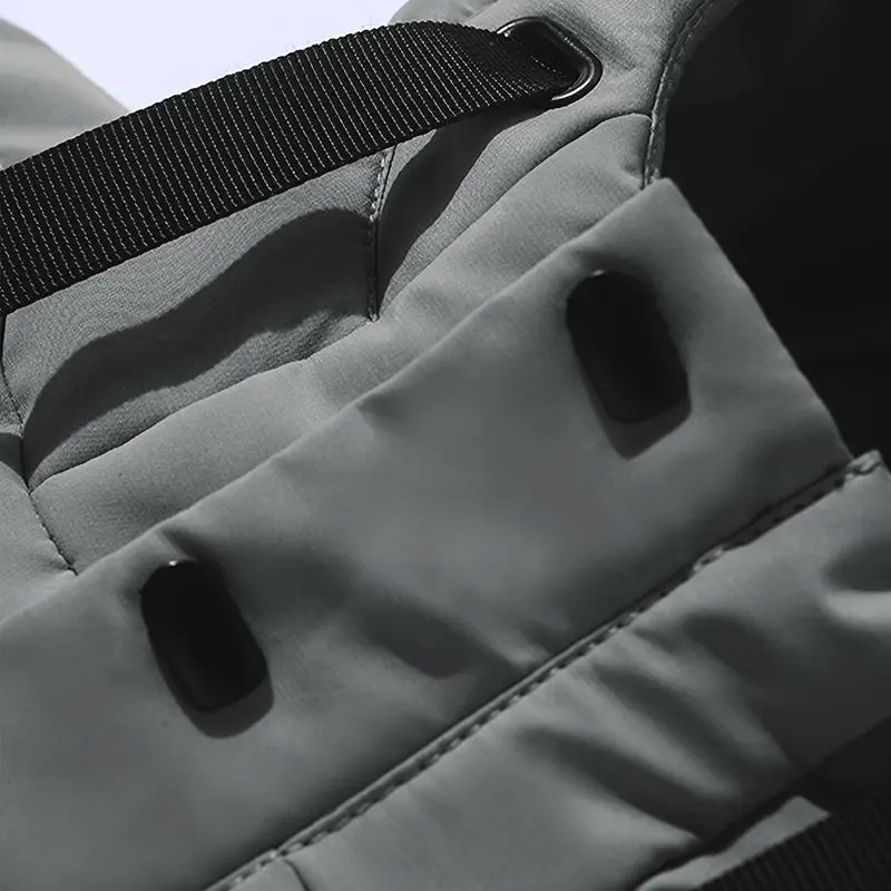 Men's Heavy-Duty Windproof Winter Coat - Thickened Full-Zip Hooded Jacket with Padded, Full-Zip Closure & Two Pockets, Machine Washable Cold-Resistant Outerwear for Skiing, Commuting, and Daily Use (Casual Fit) Menswear Zipper Outdoor Stylish