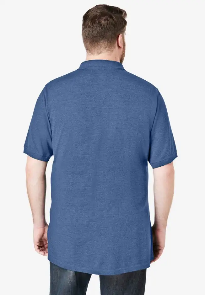 Longer-Length Shrink-Less™ Cotton Polo Shirt