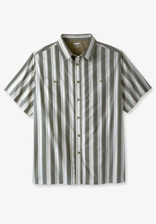 Striped Short-Sleeve Sport Shirt