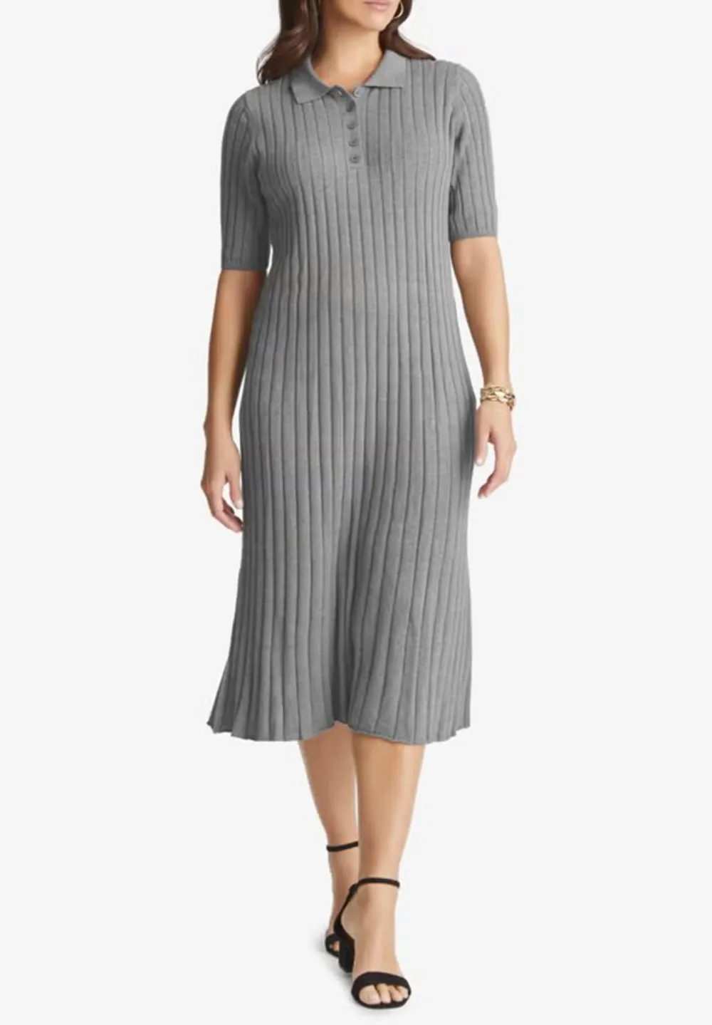 Collar Knitted Dress