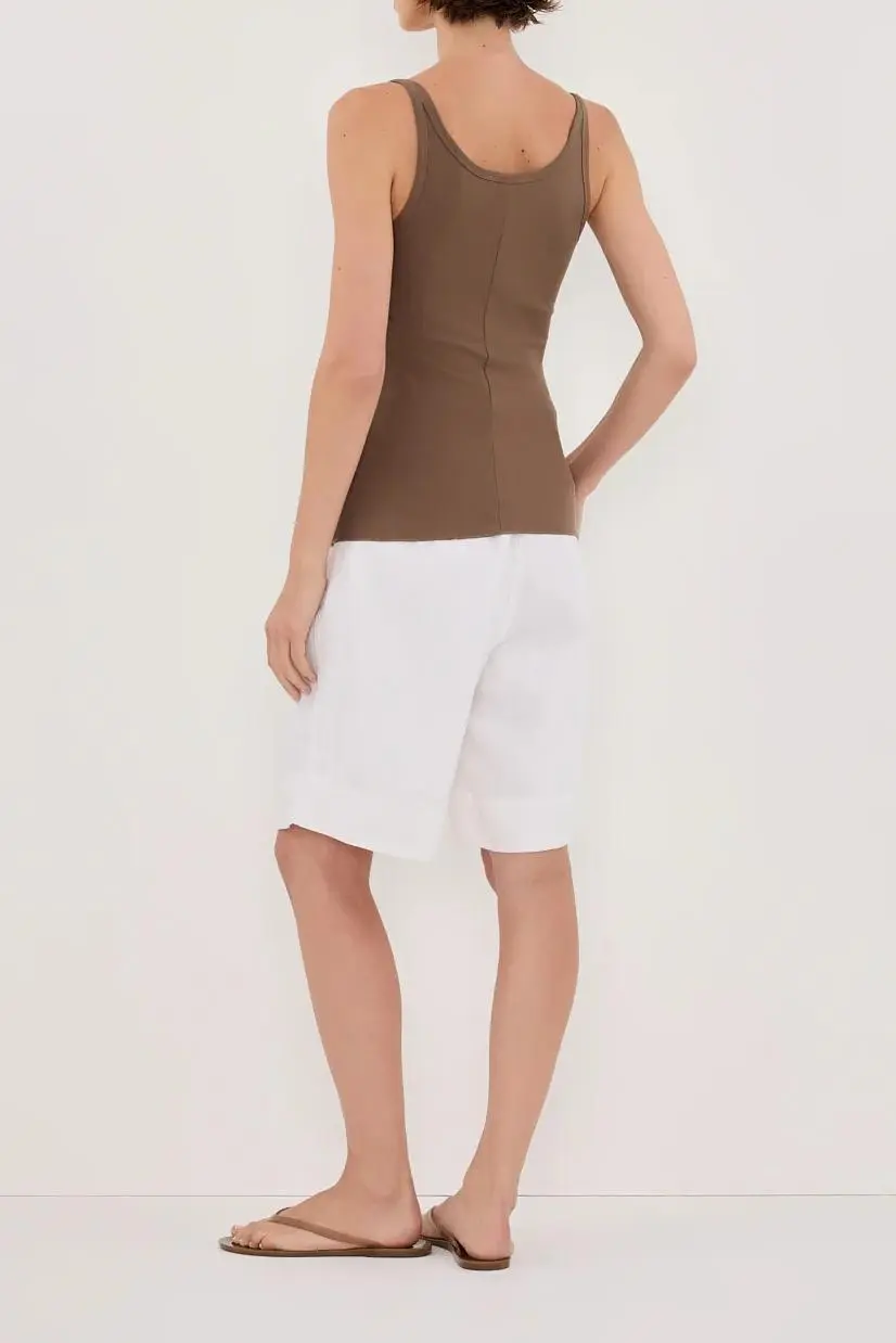 CLOVER LOW SCOOP KNIT TANK