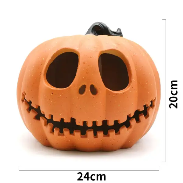 24*20cm Pumpkin Lantern Plastic Halloween Led Pumpkin Lamp Flashing Ghost Lighting Festival Park Indoor Garden Decoration New