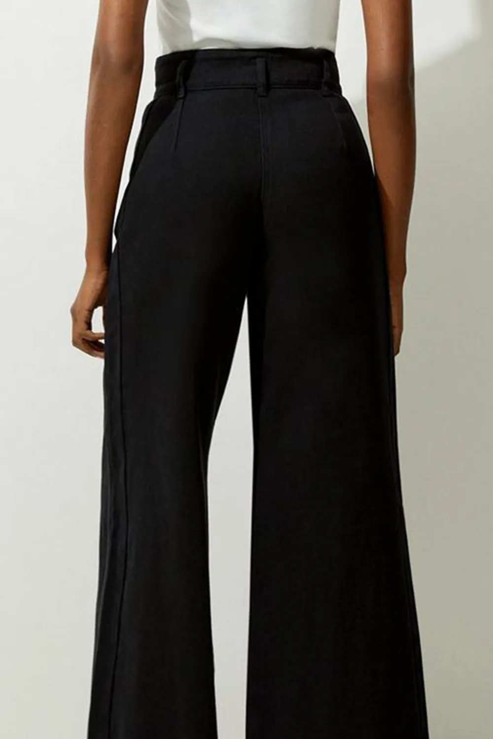 Petite Denim Wide Leg Jean