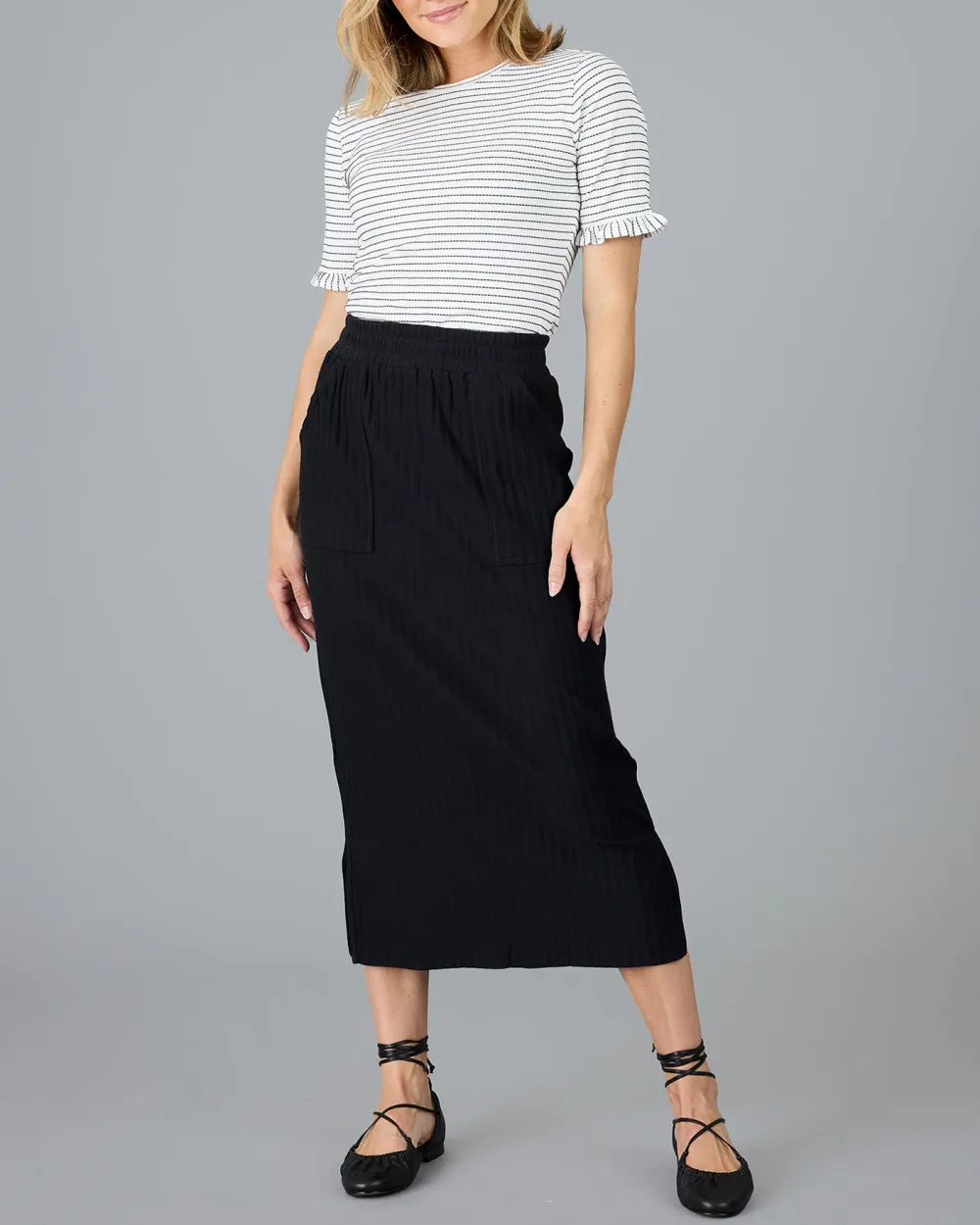 Black Midi Skirt