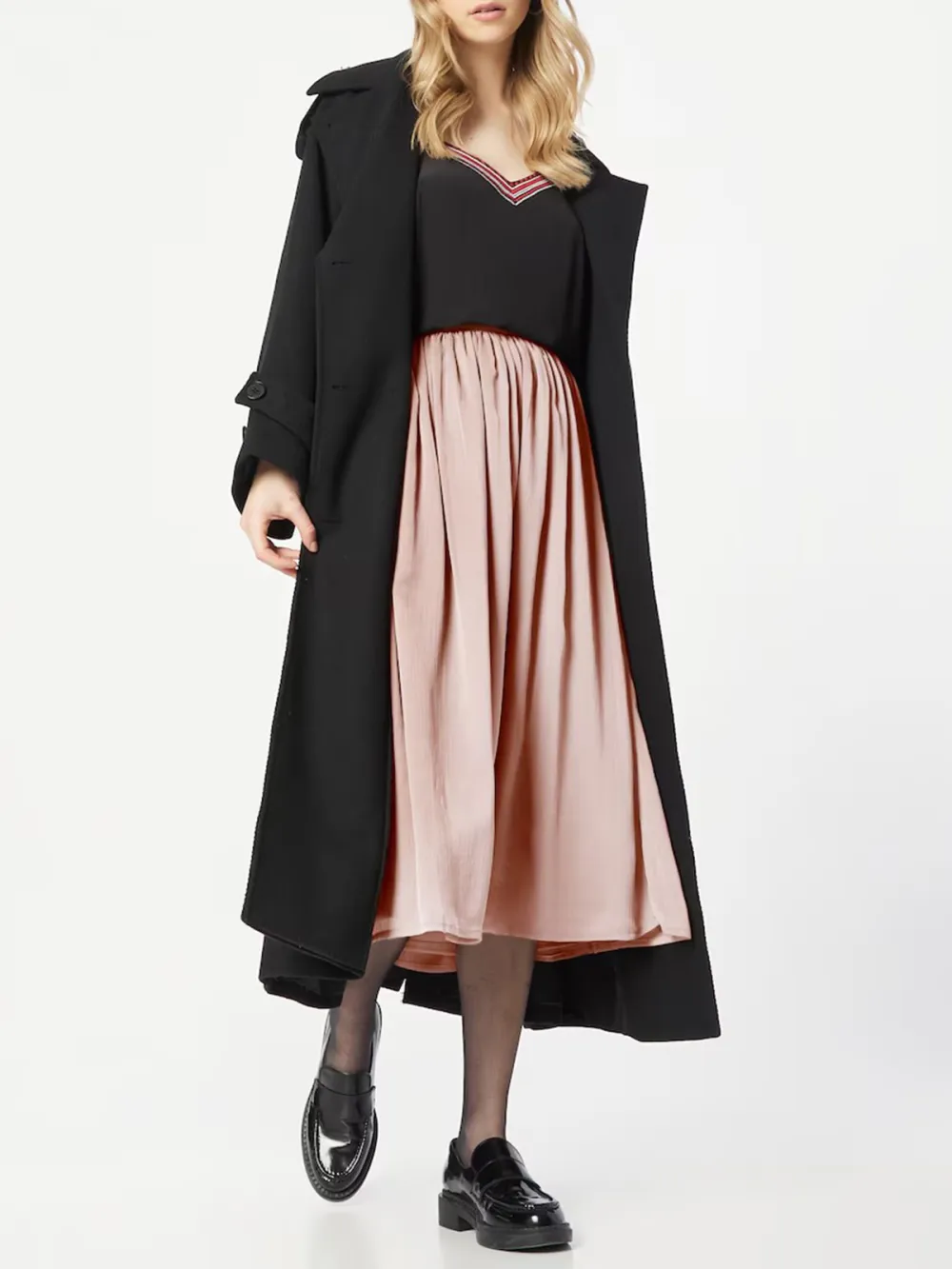 Elastic Waistband Casual Style A-line Skirt