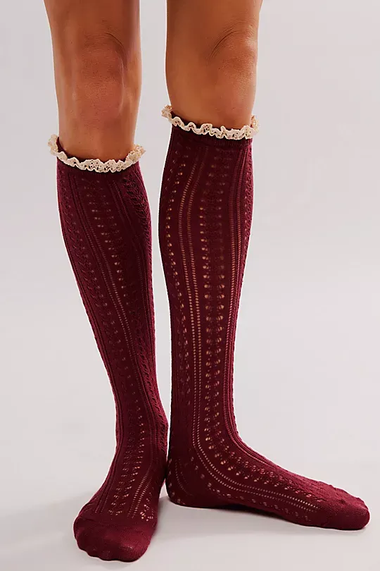 Lace Net Pointelle Tall