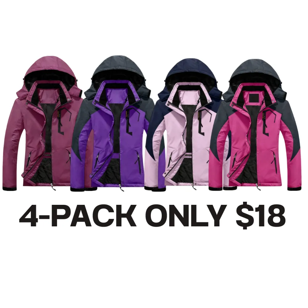 Women's Mountain Waterproof Ski Snow Jacket Rain Winter Jacket Coat Hooded Windproof Parka1