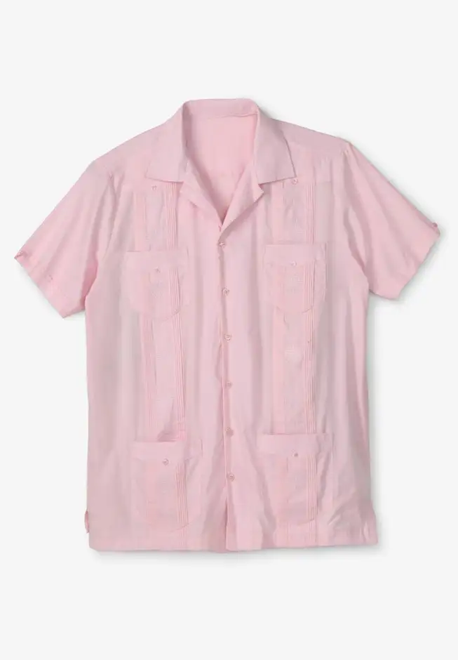 Short-Sleeve Guayabera Shirt