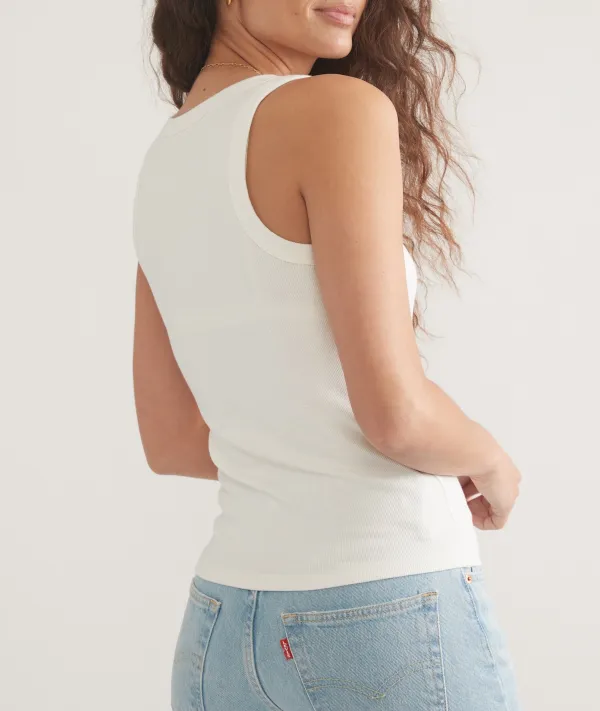 Basic Plain White Sleeveless Tank