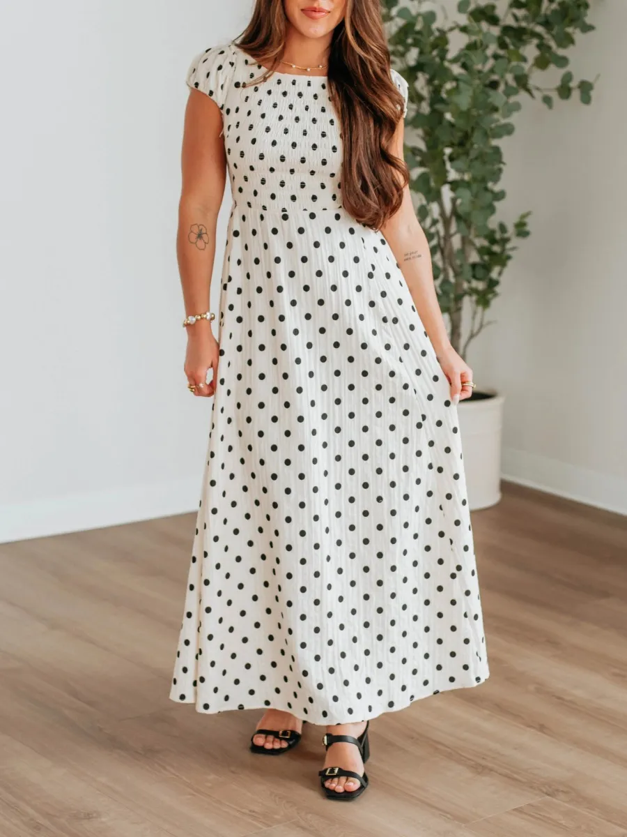 Casual Polka Dot Dress