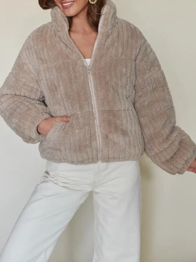 Winnie Plush Puffer Jacket