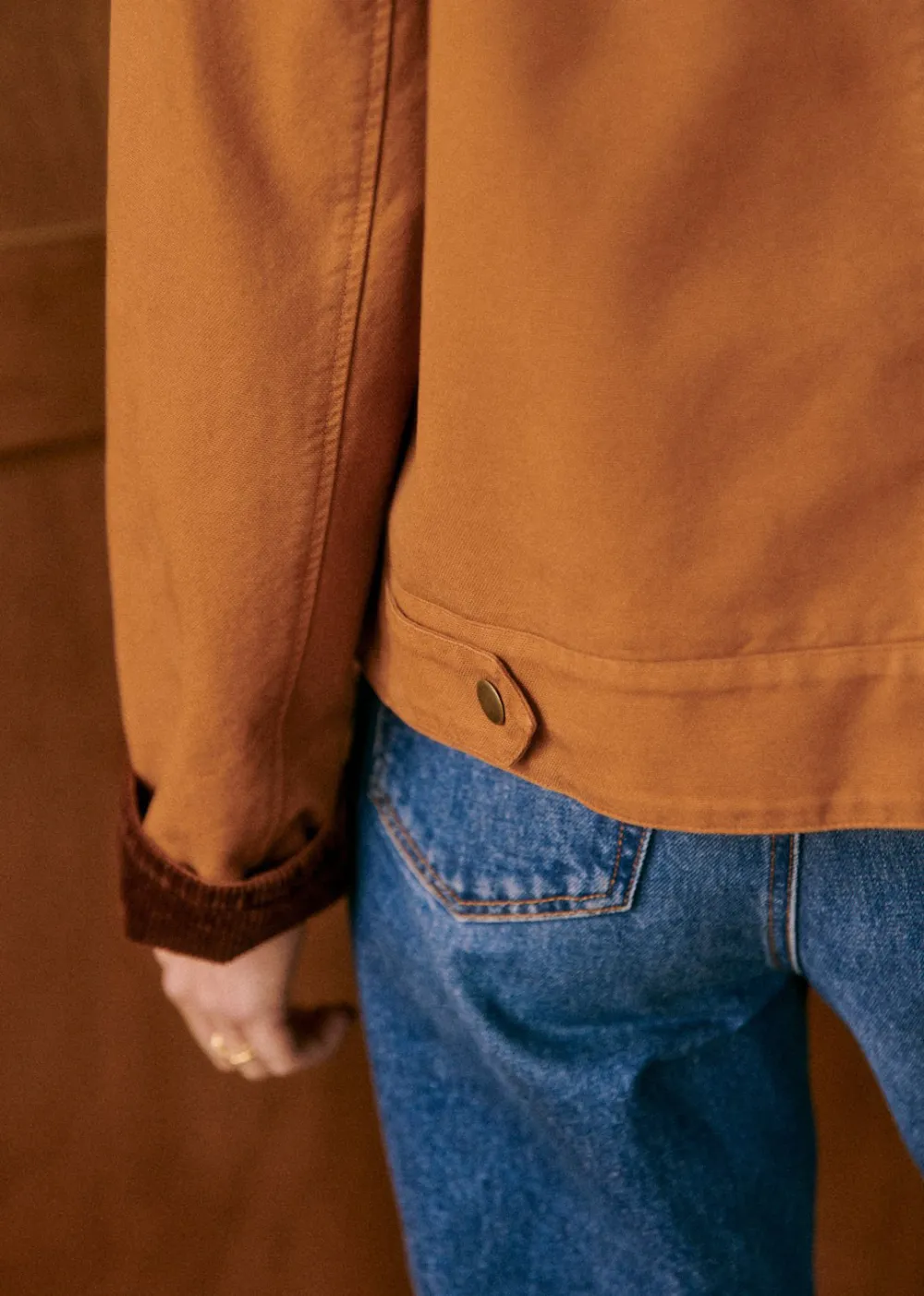 Apricot Short Denim Jacket