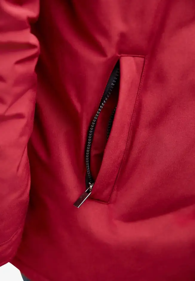 Arctic Down Parka with Detachable Hood and Insulated Cuffs