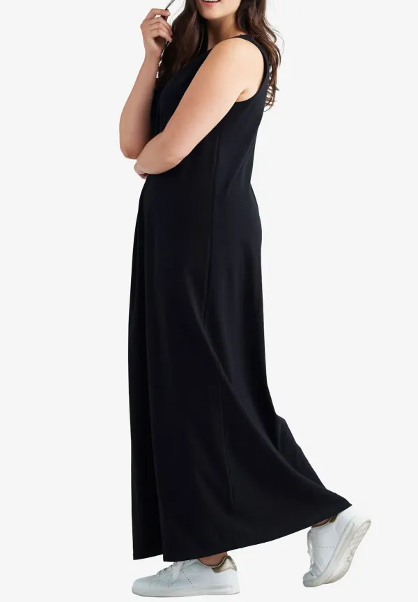 Solid Color Sleeveless Dress