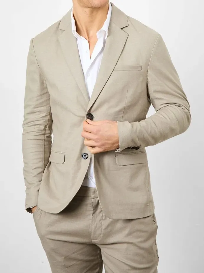 Dark Stone Hight-End Comfortable Suit Jacket