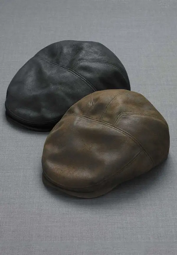 Faux Leather Ivy Cap