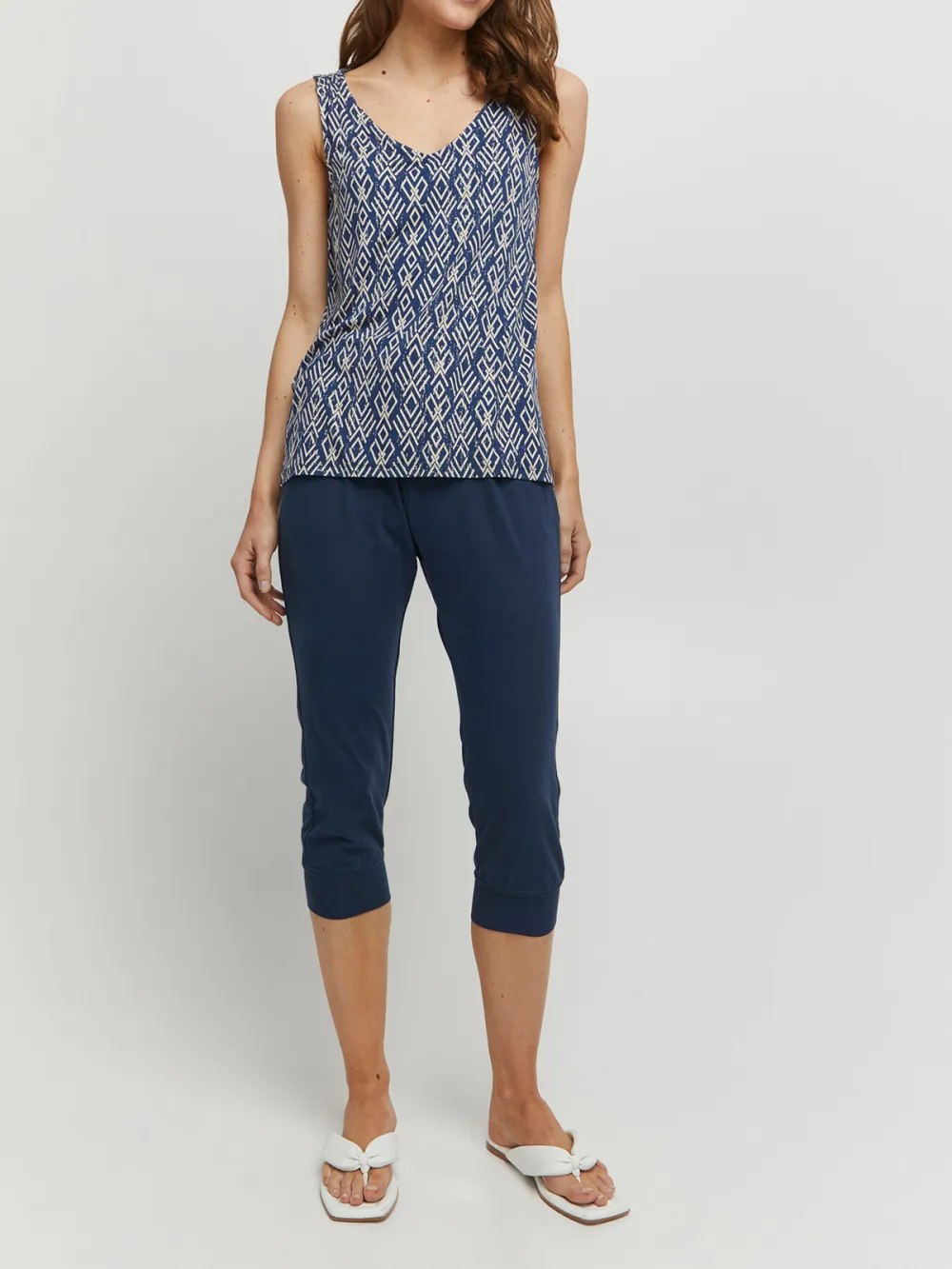 Side Pockets Casual Style Pants