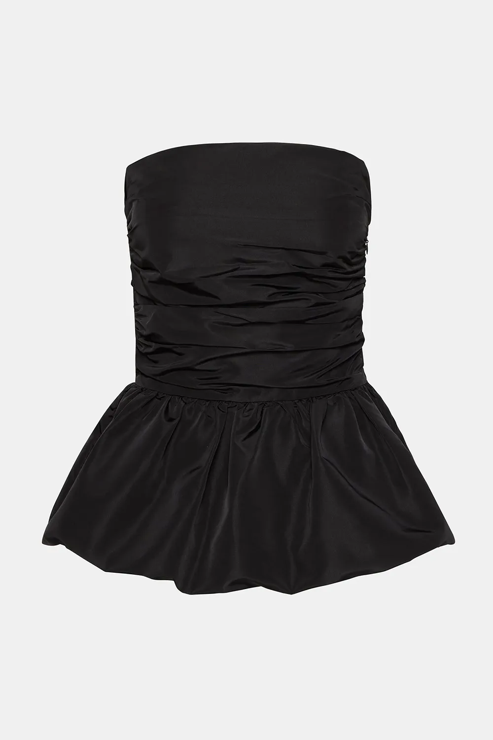 Straight Neck Top Black