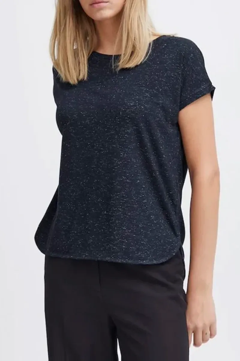 Speckled Casual Short Sleeve T-Shirts