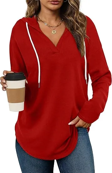 🎁Christmas Gifts🎁Women's Oversized Pullover Hoodie - Long Sleeve Loose Fit Sweatshirt