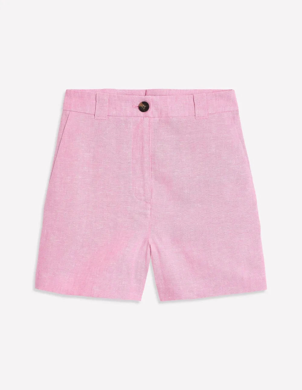 Pink Westbourne Linen Shorts
