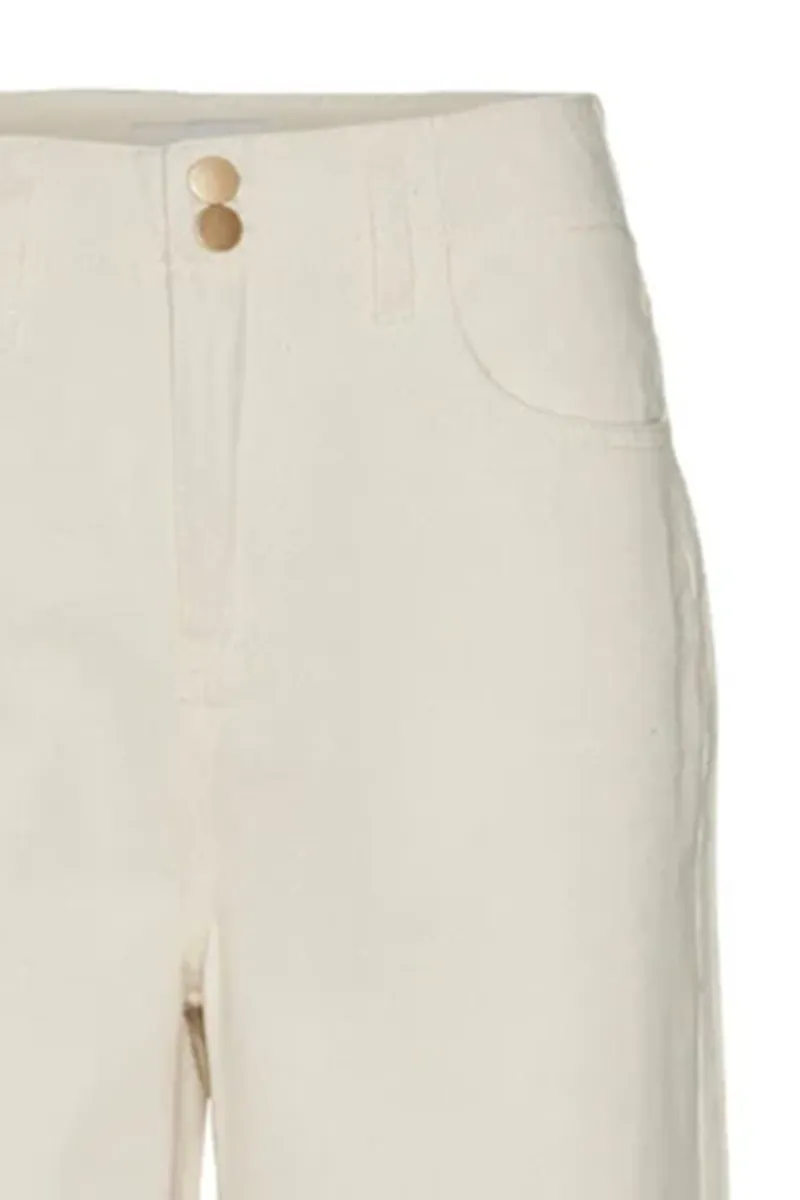 Straight Cut Wide Leg Trousers